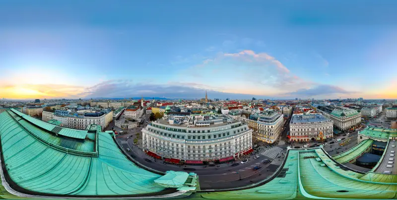 360-Grad-Panorama über der Expo 2025 Osaka